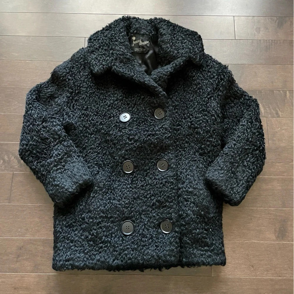 Vintage 1950’s  Faux Persian Lamb Double Breasted Peacoat Approx Women’s Small - Picture 10 of 10